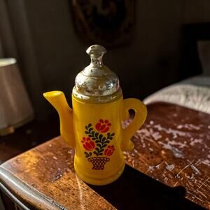 Vintage Avon Coffee Pot Bottle | Field Flowers Foaming Bath Oil Decanter